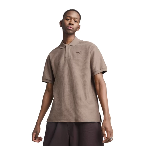 Поло PUMA PREMIUM ESS Jacquard Polo Unisex Totally Taupe