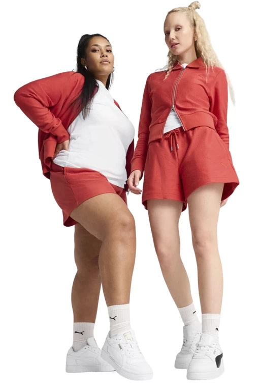 Спортивні шорти жіночі PUMA PREMIUM ESS A-Line Shorts Red Fire