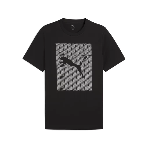 Футболка чоловіча PUMA GRAPHICS Puma Wording Tee чорного кольору
