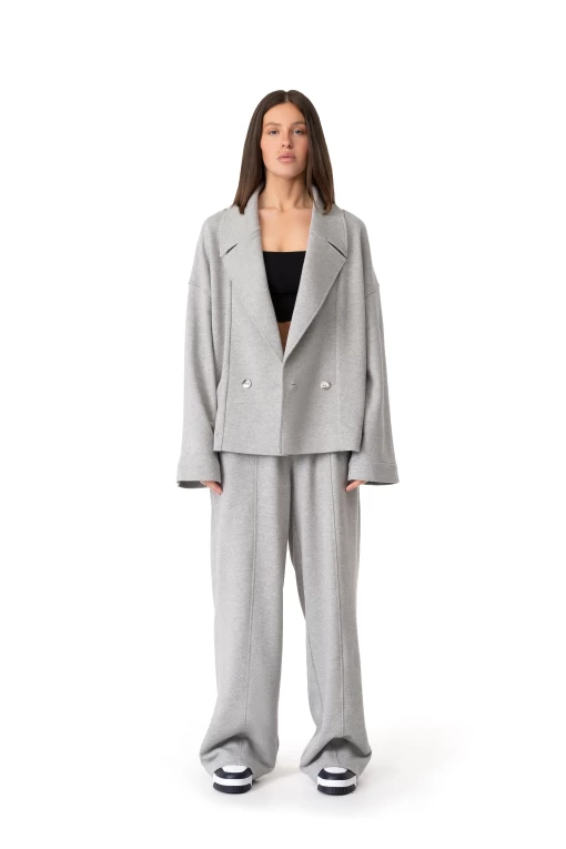 Жакет FRND FOR FRIENDS Demo жіночий кольору сірий меланж