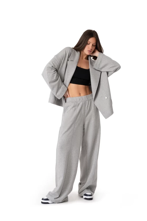 Жакет FRND FOR FRIENDS Demo жіночий кольору сірий меланж