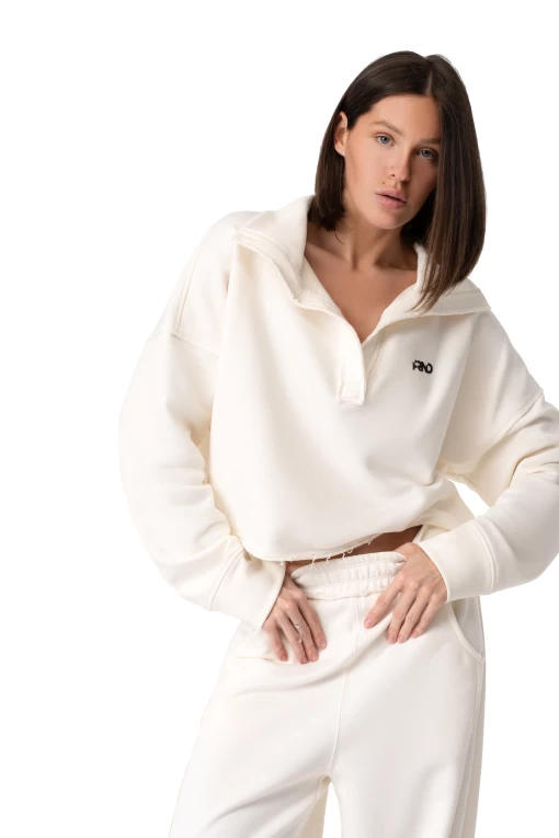 Свитшот FRND FOR FRIENDS женский Naomi молочного цвета