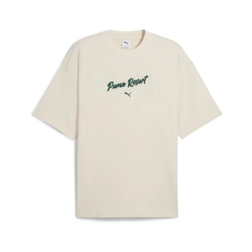Футболка PUMA PREMIUM ESS Graphic Tee Unisex білого кольору