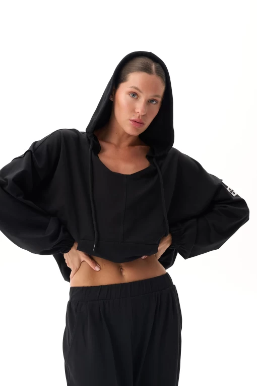 Худі FRND FOR FRIENDS Movie жіноче чорного кольору