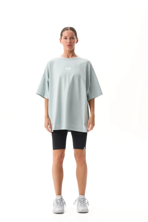 Футболка FRND FOR FRIENDS Volume женская серо-голубого цвета