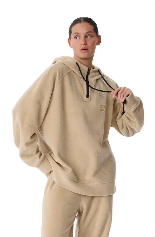 Худі унісекс FRND FOR FRIENDS Impulse Polar Fleece бежевого кольору